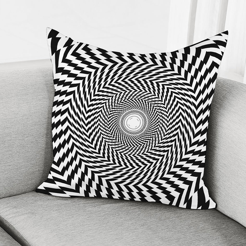 Spiral Illusory Motion Print Pillow Cover