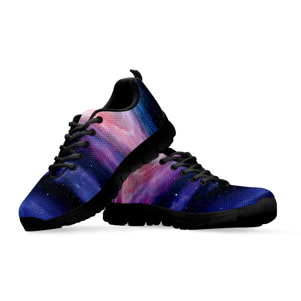 Spiral Milky Way Print Black Sneakers