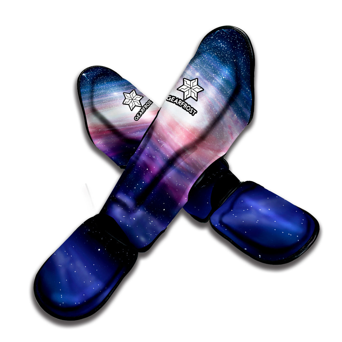 Spiral Milky Way Print Muay Thai Shin Guard