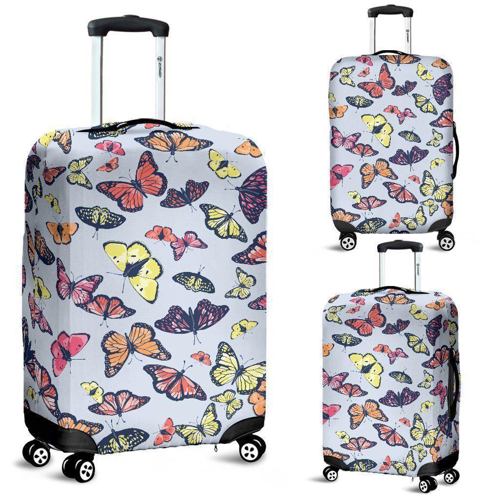 Spring Butterfly Pattern Print Luggage Cover GearFrost