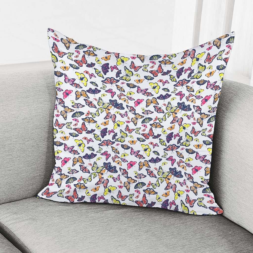 Spring Butterfly Pattern Print Pillow Cover