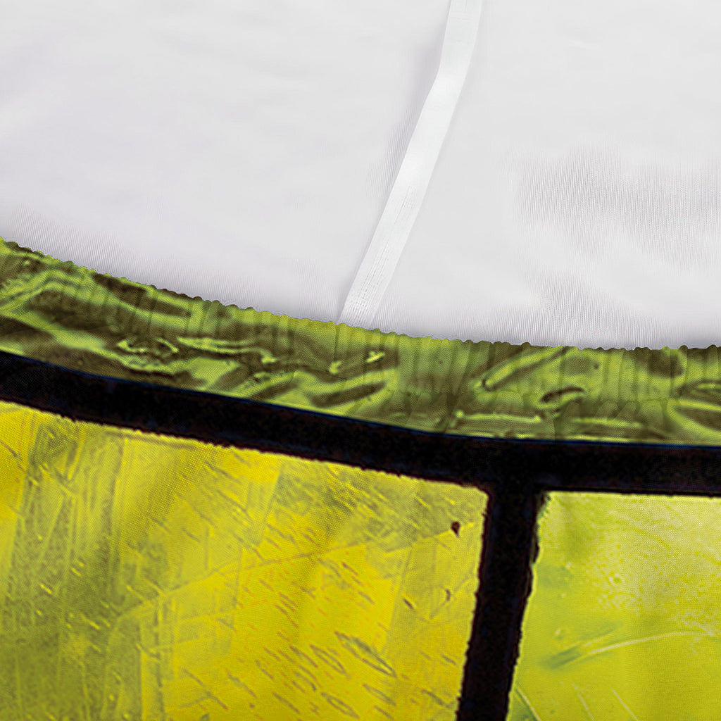 Square Stained Glass Mosaic Print Sofa Cover