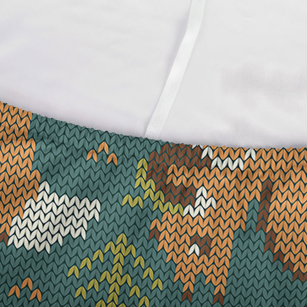 Squirrel Knitted Pattern Print Sofa Cover
