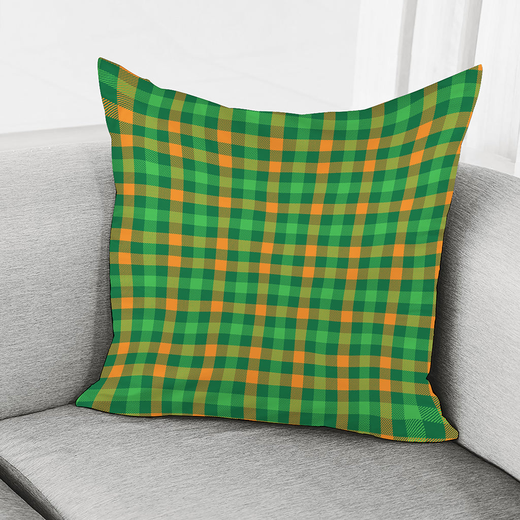 St. Patrick's Day Buffalo Check Print Pillow Cover