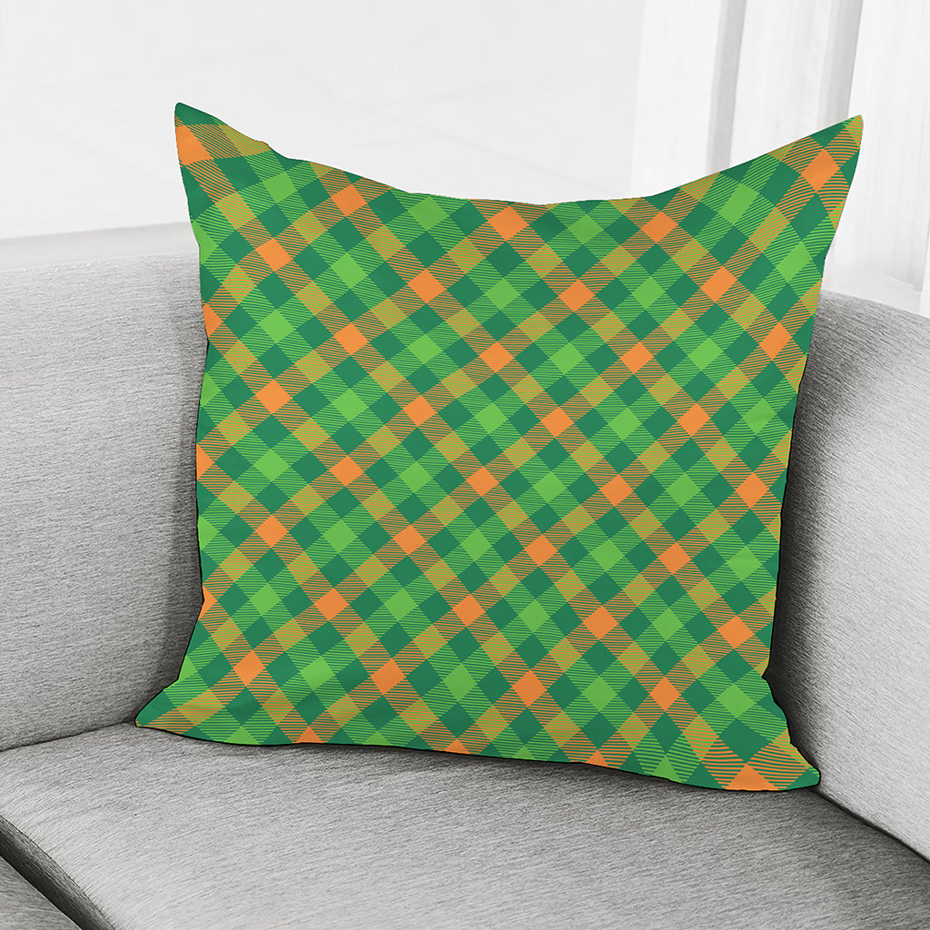 St. Patrick's Day Buffalo Pattern Print Pillow Cover
