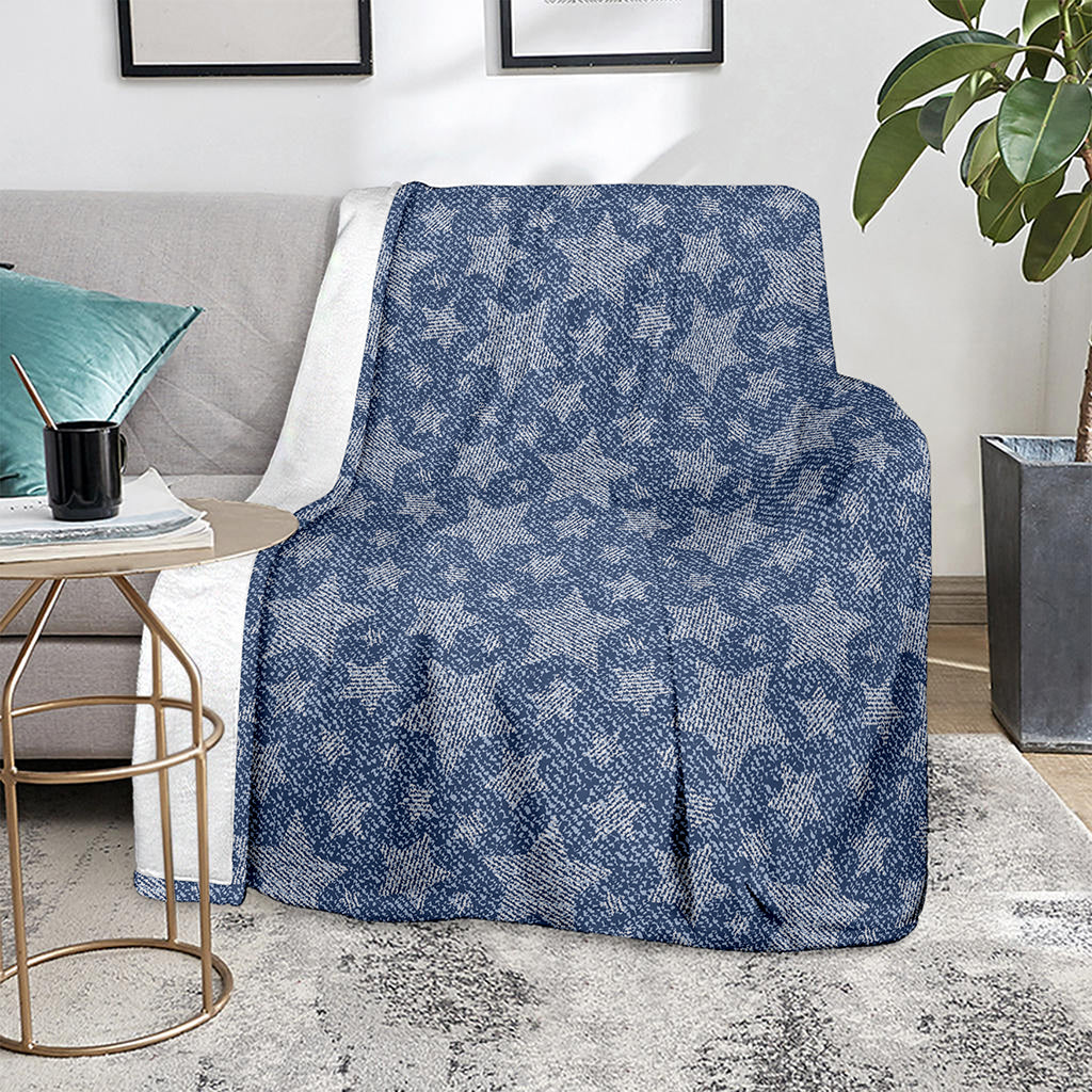 Star Denim Jeans Pattern Print Blanket