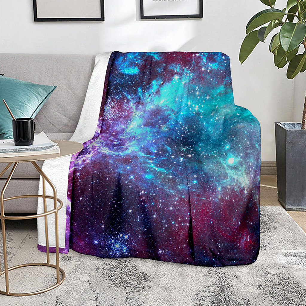 Starfield Nebula Galaxy Space Print Blanket