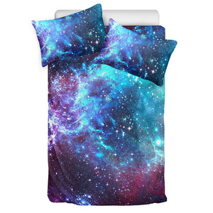 Starfield Nebula Galaxy Space Print Duvet Cover Bedding Set