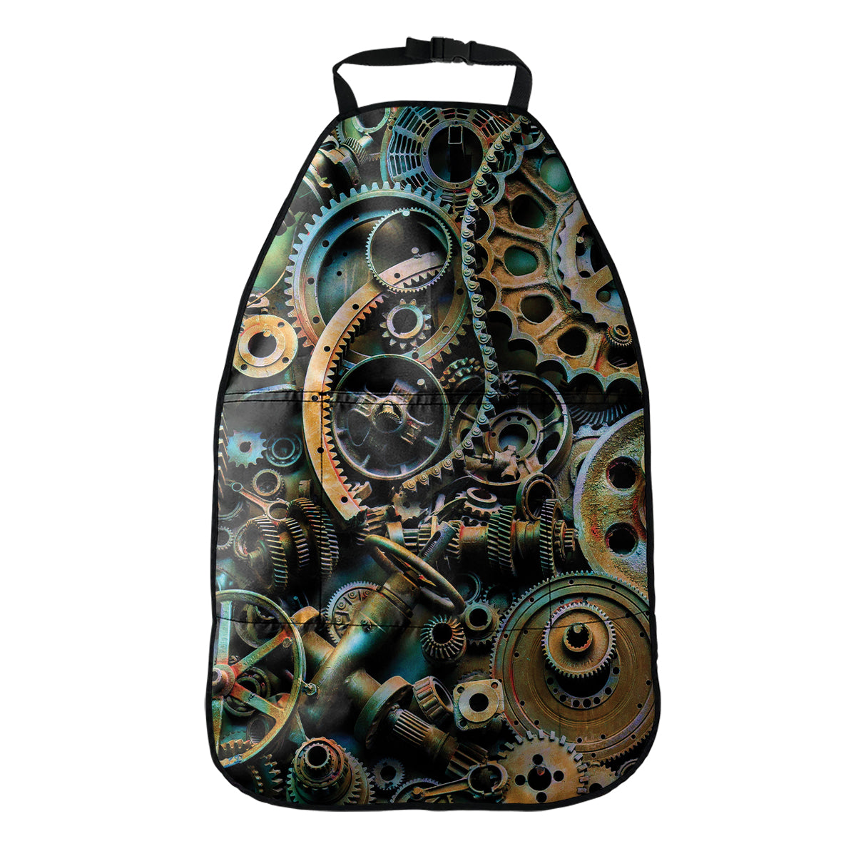 Steampunk Cogs And Gears Print Car Seat Organizers