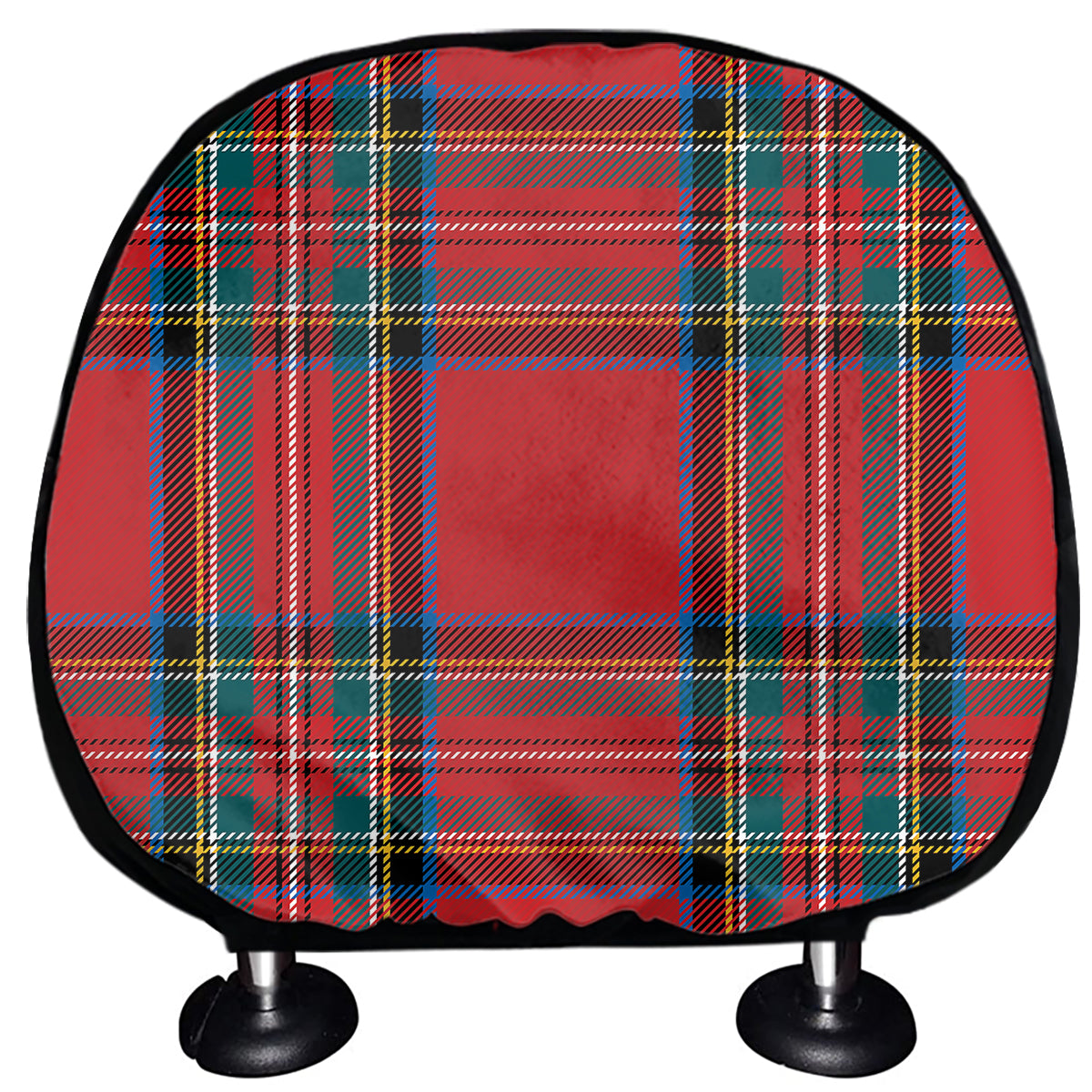 Stewart Tartan Scottish Pattern Print Car Headrest Covers