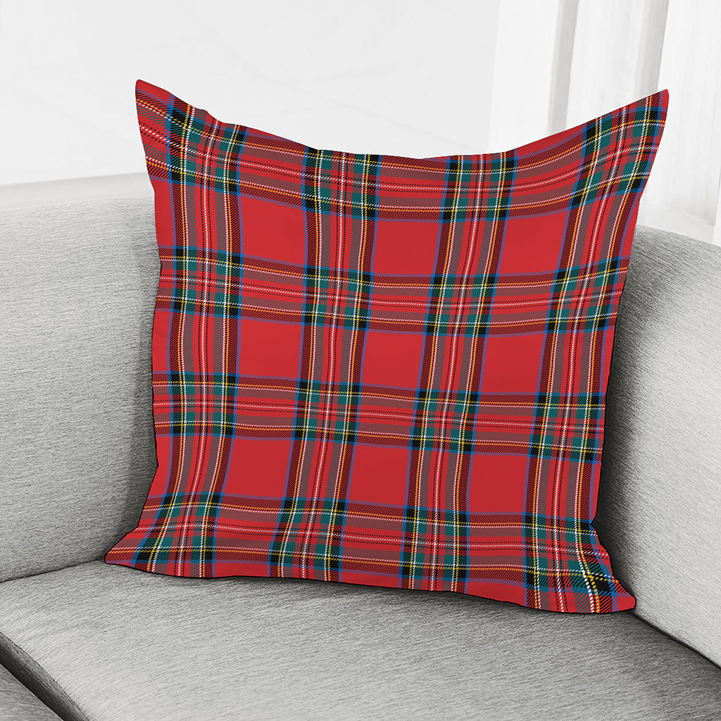 Stewart Tartan Scottish Pattern Print Pillow Cover