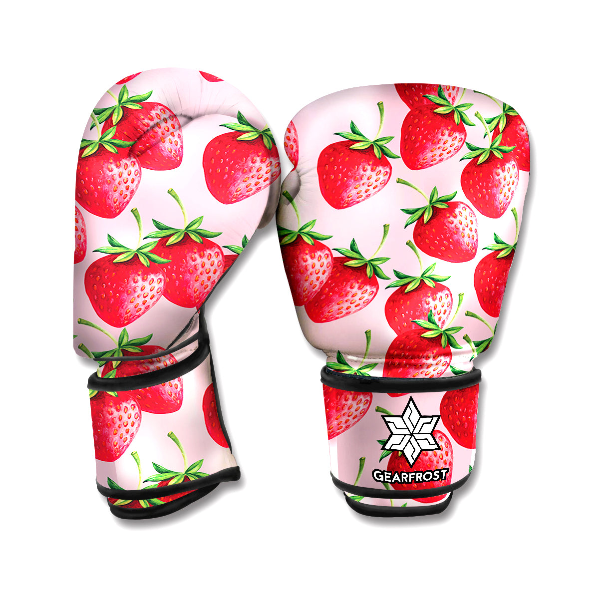 Strawberry Fruit Pattern Print Boxing Gloves