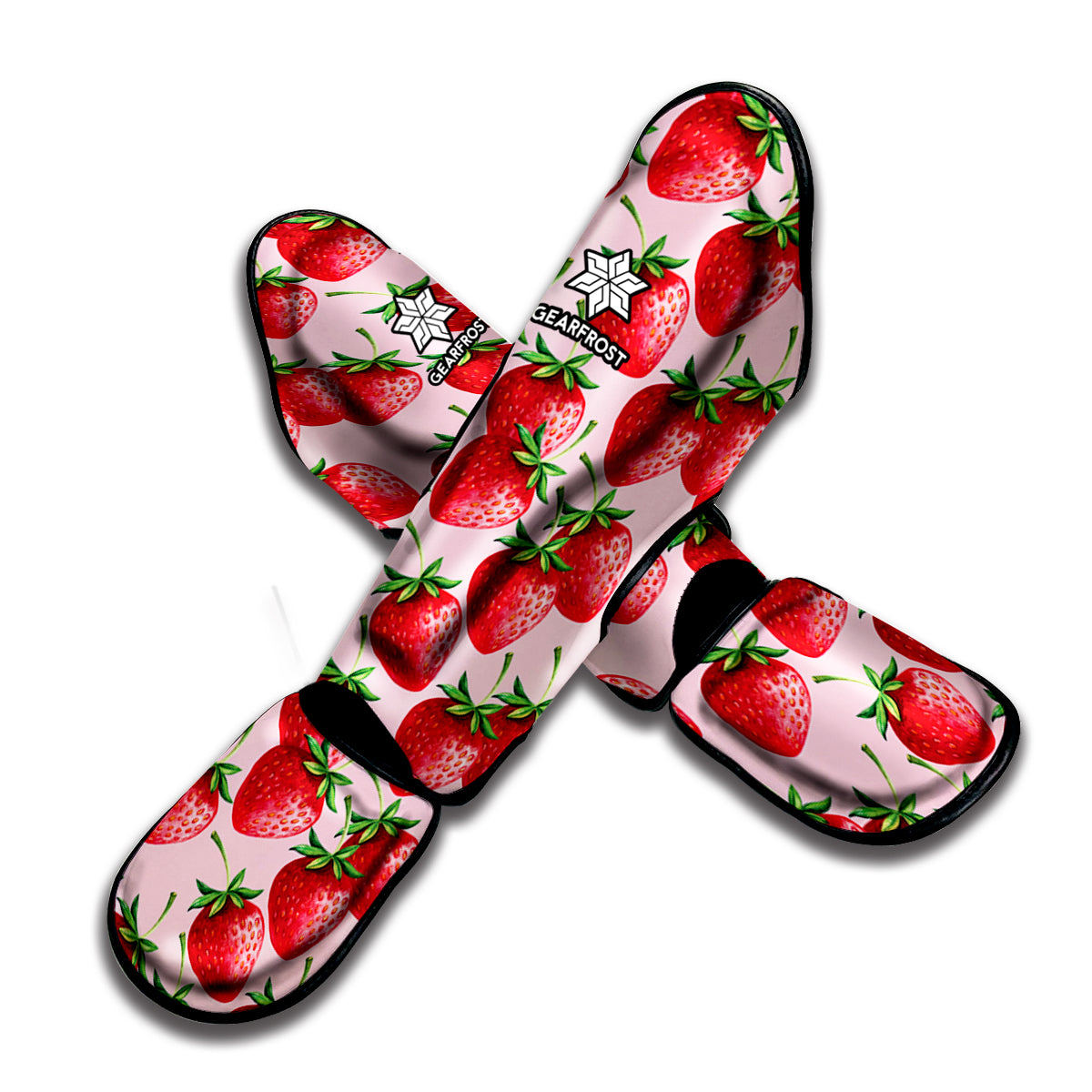 Strawberry Fruit Pattern Print Muay Thai Shin Guard