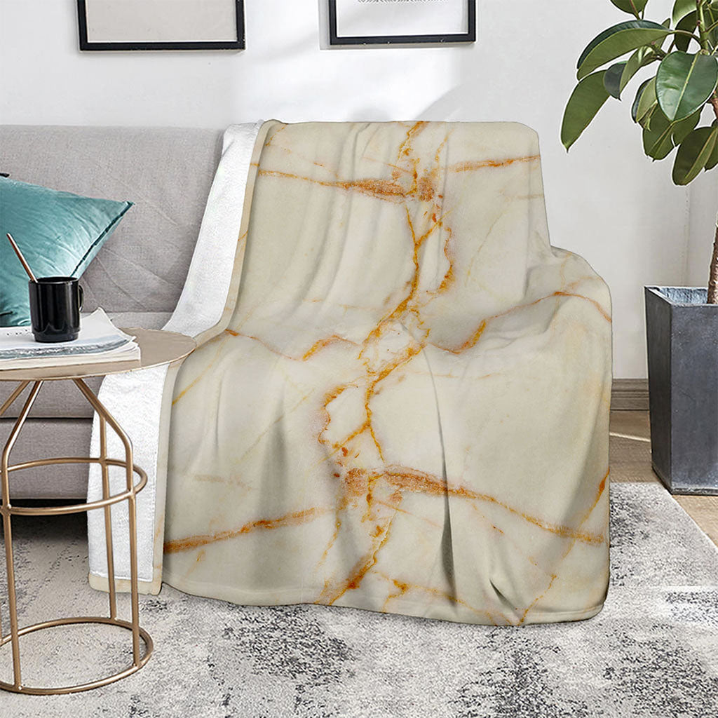 Sugar Brown Marble Print Blanket
