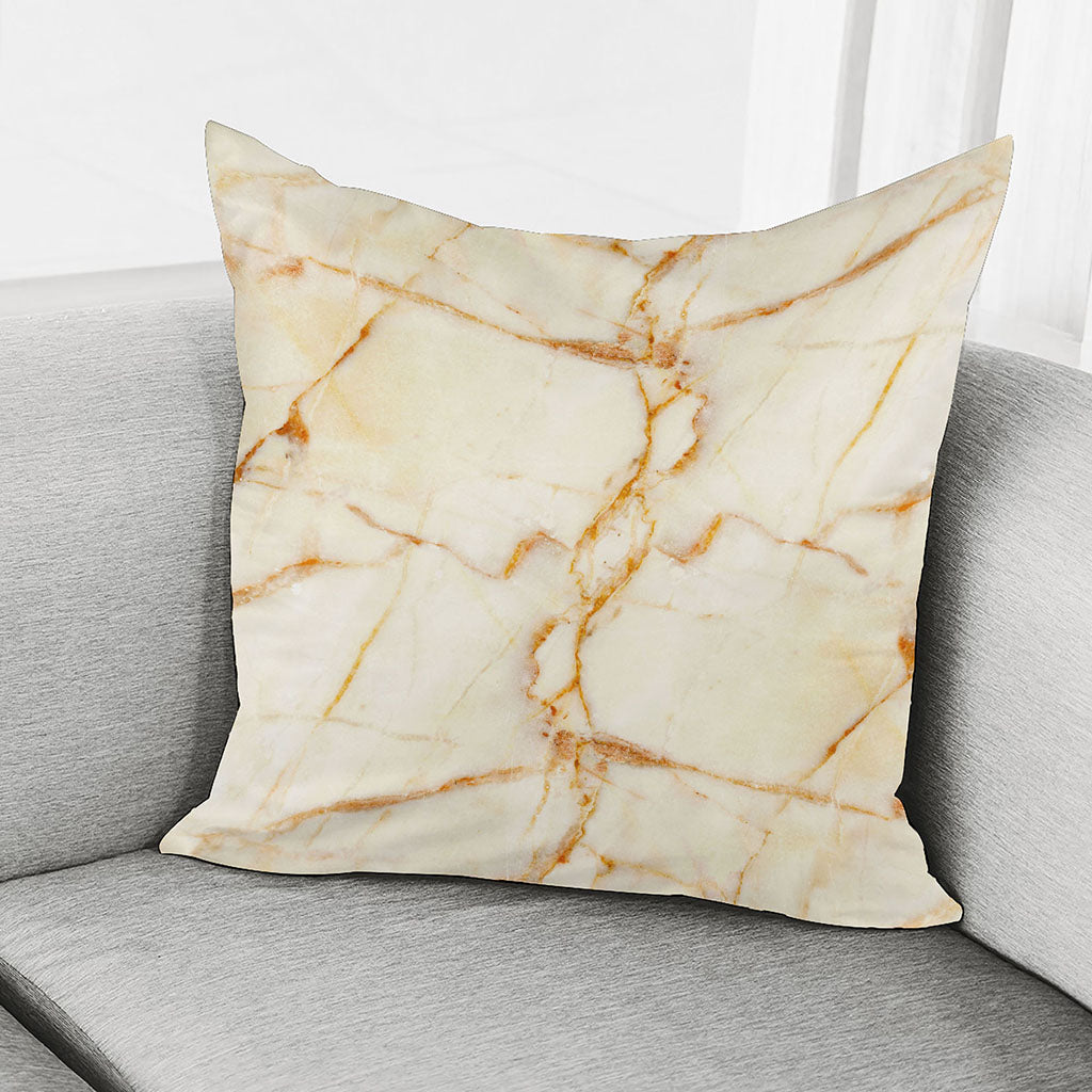 Sugar Brown Marble Print Pillow Cover