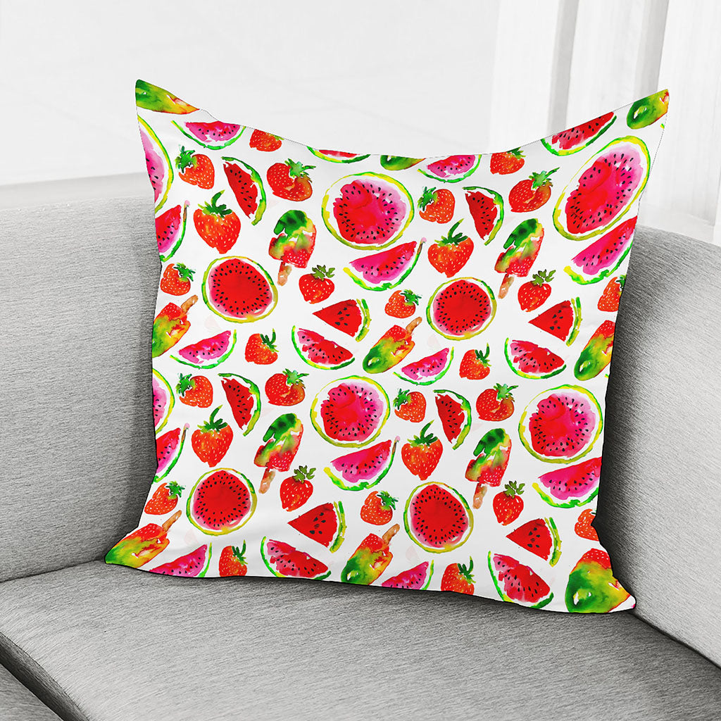 Summer Fruits Watermelon Pattern Print Pillow Cover