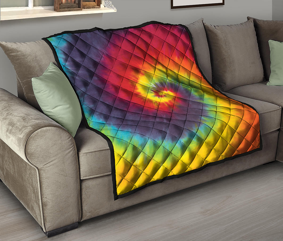 Summer Tie Dye Print Quilt