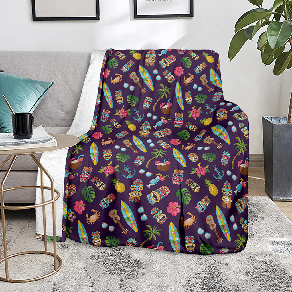 Summer Totem Pattern Print Blanket