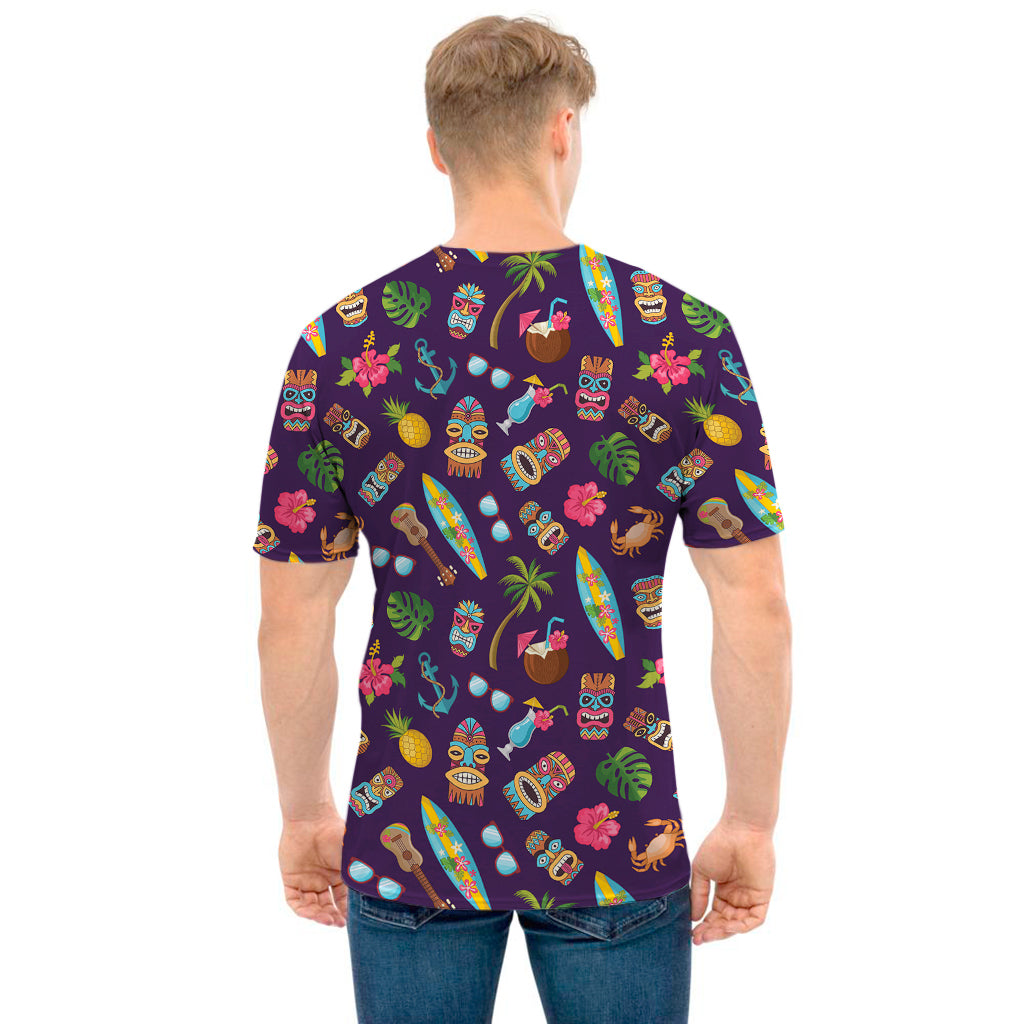 Summer Totem Pattern Print Men's T-Shirt