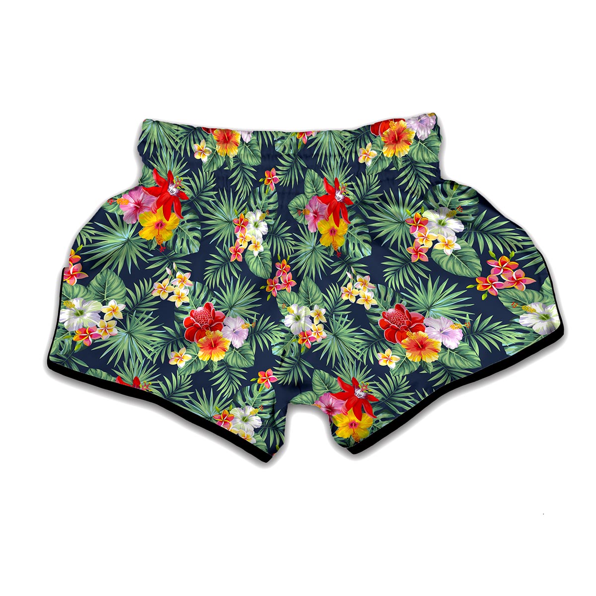 Summer Tropical Hawaii Pattern Print Muay Thai Boxing Shorts
