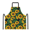 Sunflower Pattern Print Apron
