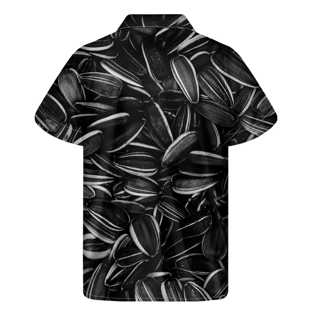 Sunflower Seeds Print Men's Short Sleeve Shirt