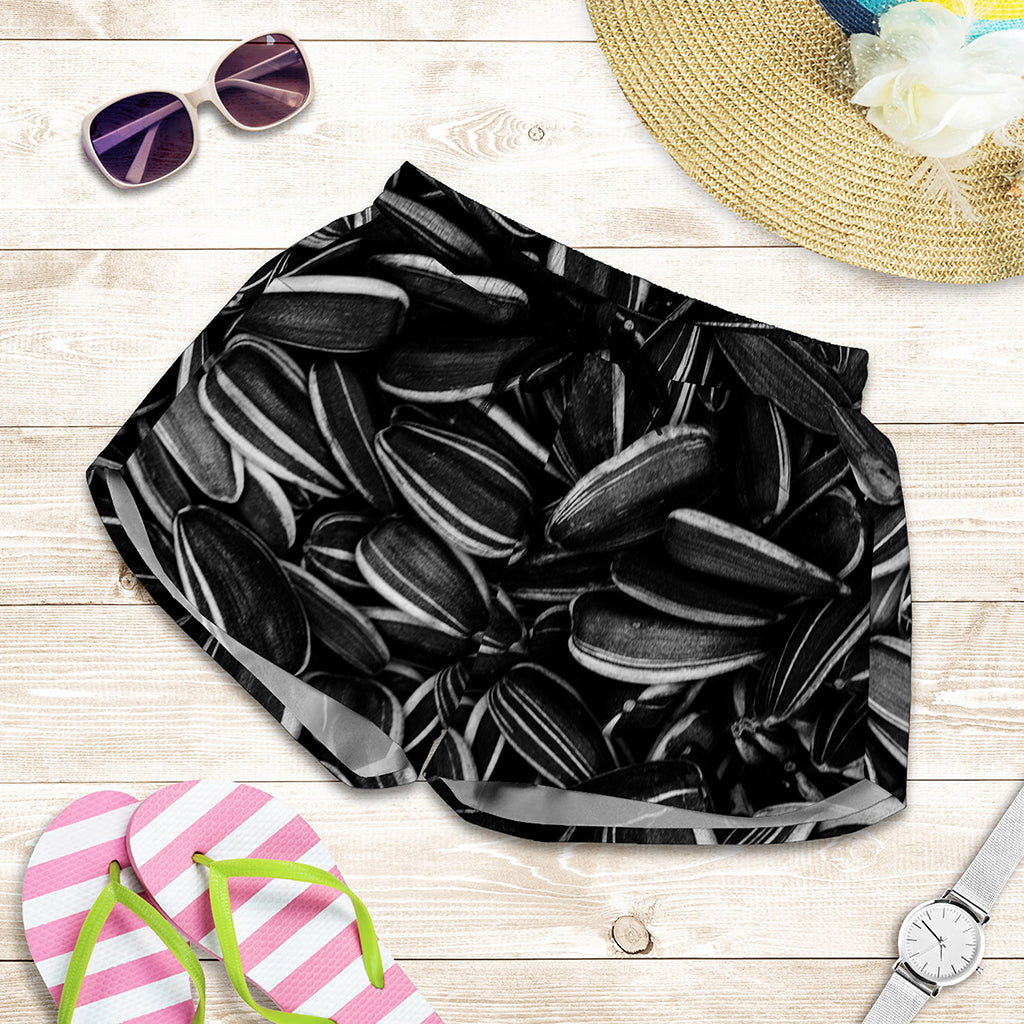 Sunflower Seeds Print Women's Shorts