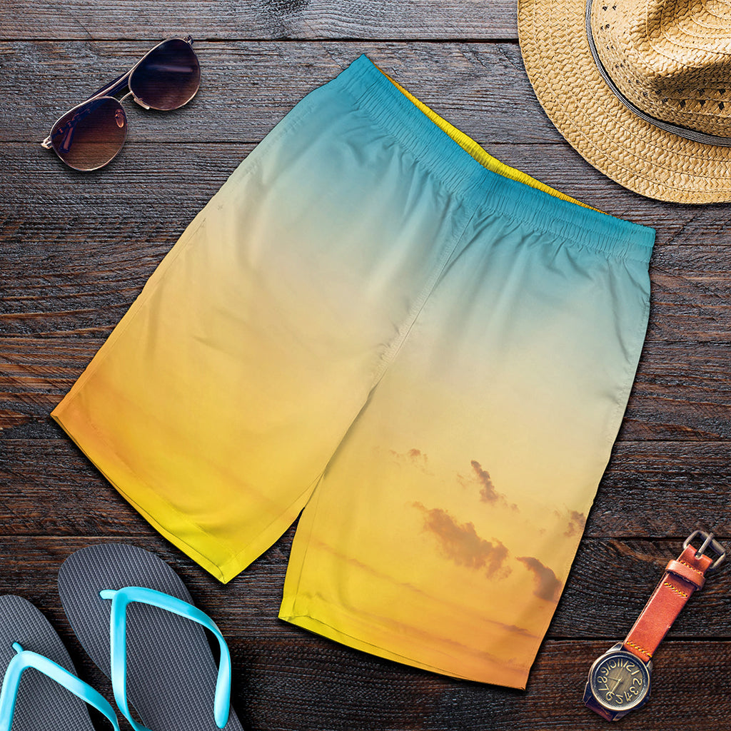 Sunrise Horizon Print Men's Shorts