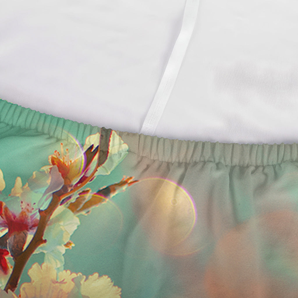 Sunrise Japanese Cherry Blossom Print Sofa Cover
