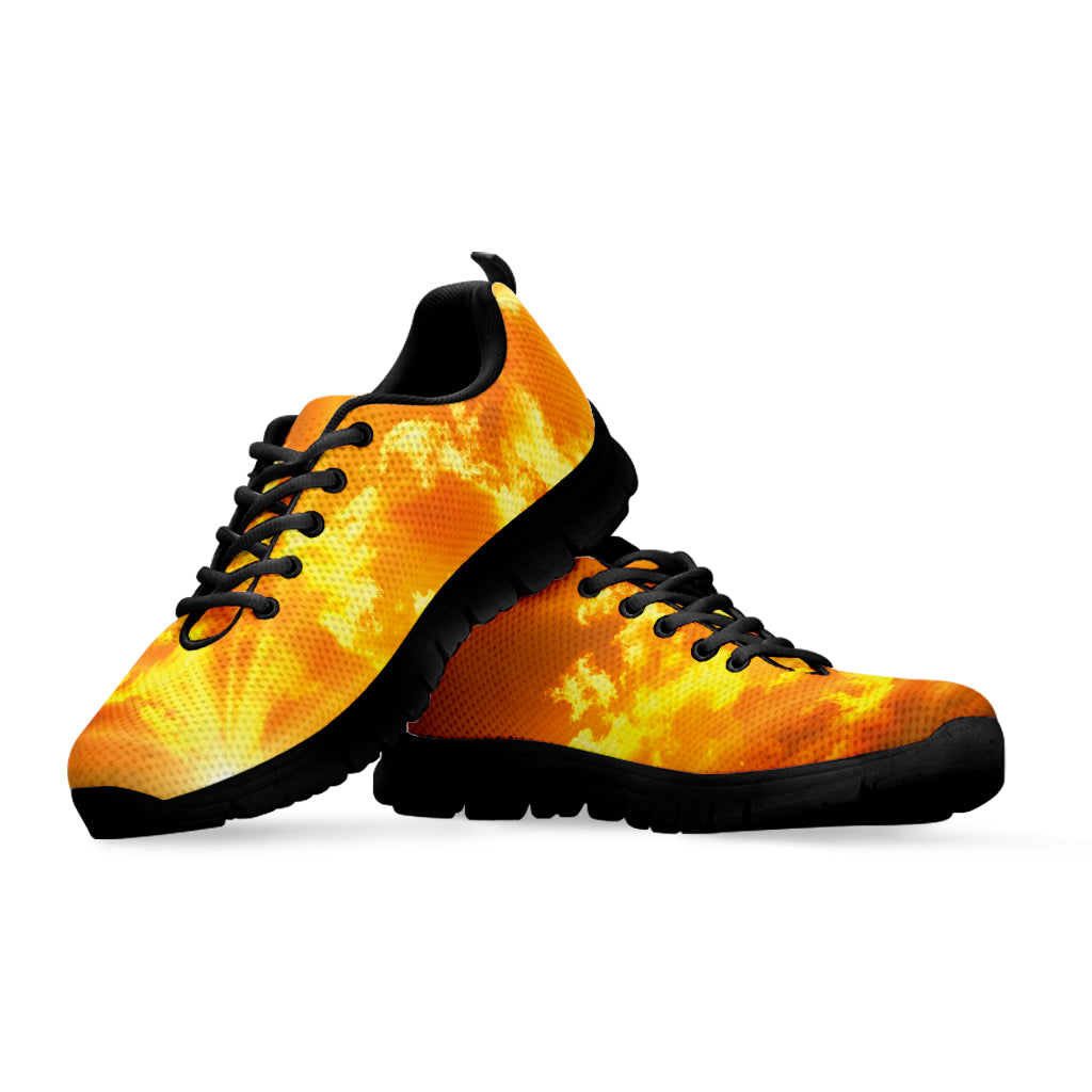 Sunrise Sky Print Black Sneakers