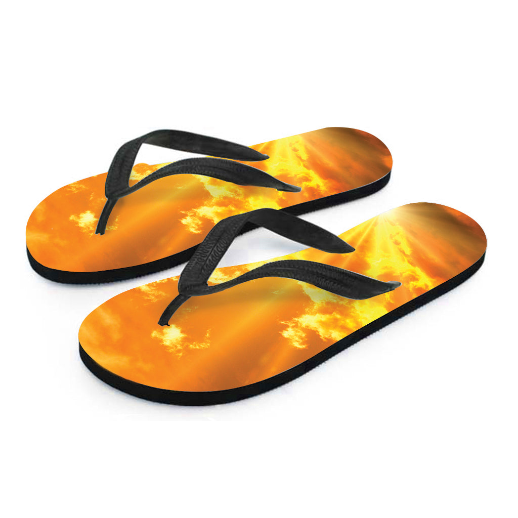Sunrise Sky Print Flip Flops