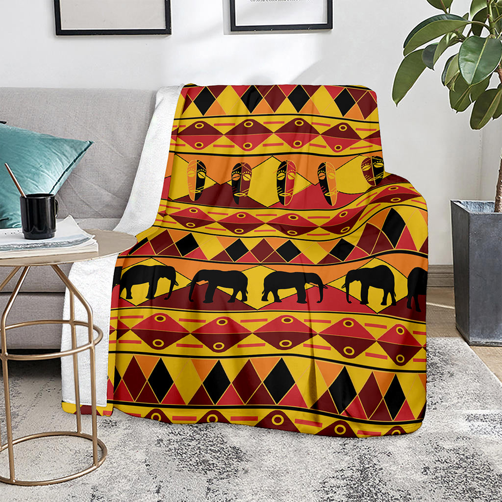 Sunset African Tribal Pattern Print Blanket