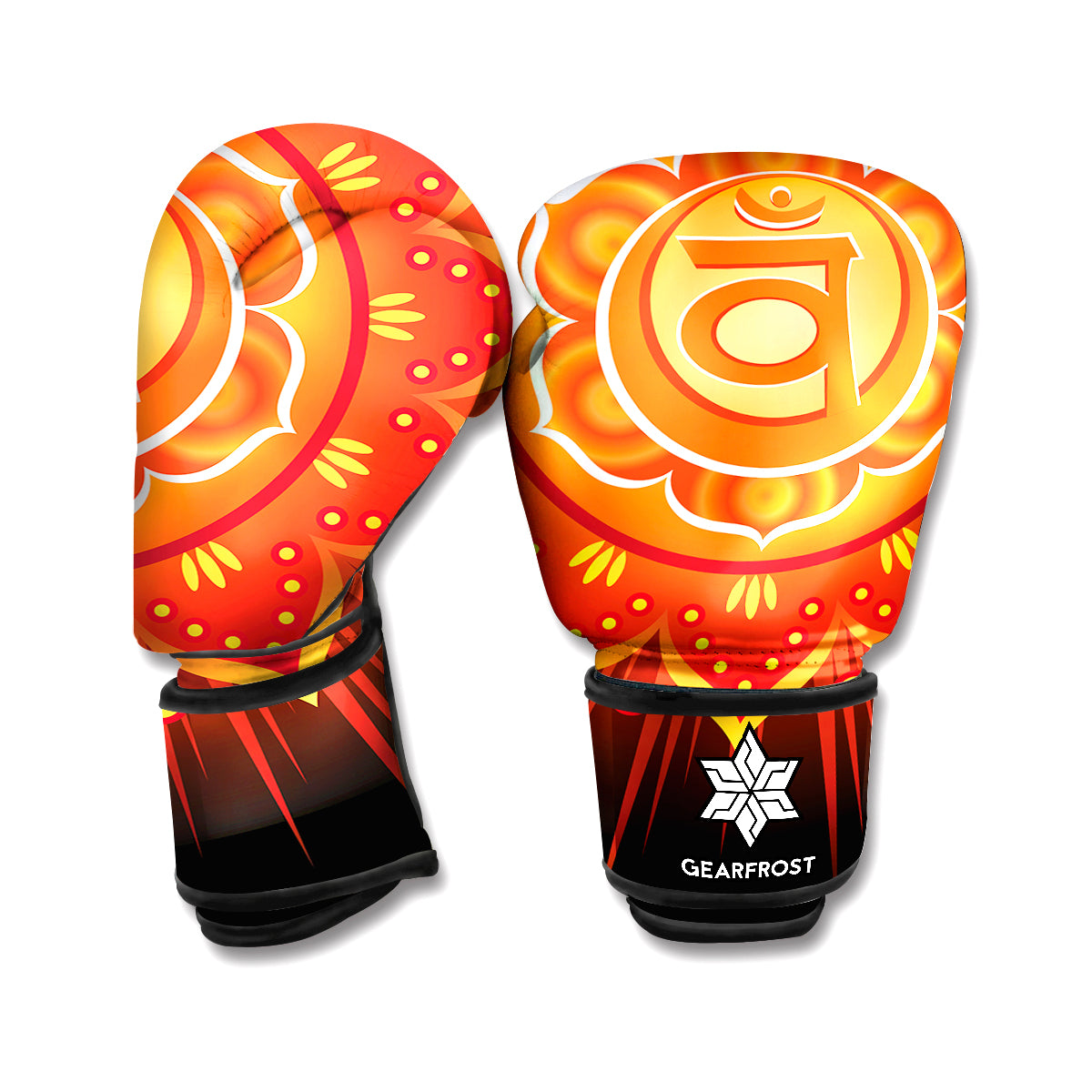 Swadhisthana Chakra Mandala Print Boxing Gloves
