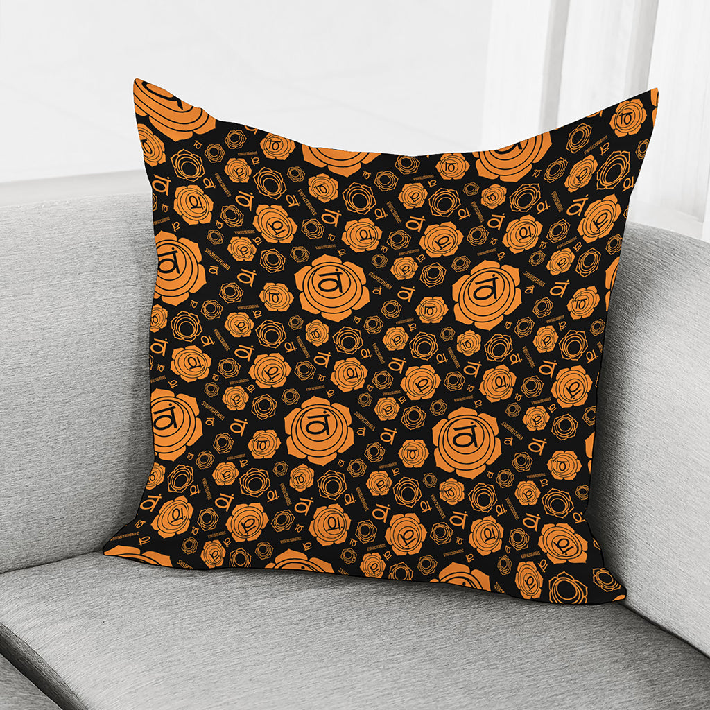 Swadhisthana Chakra Pattern Print Pillow Cover