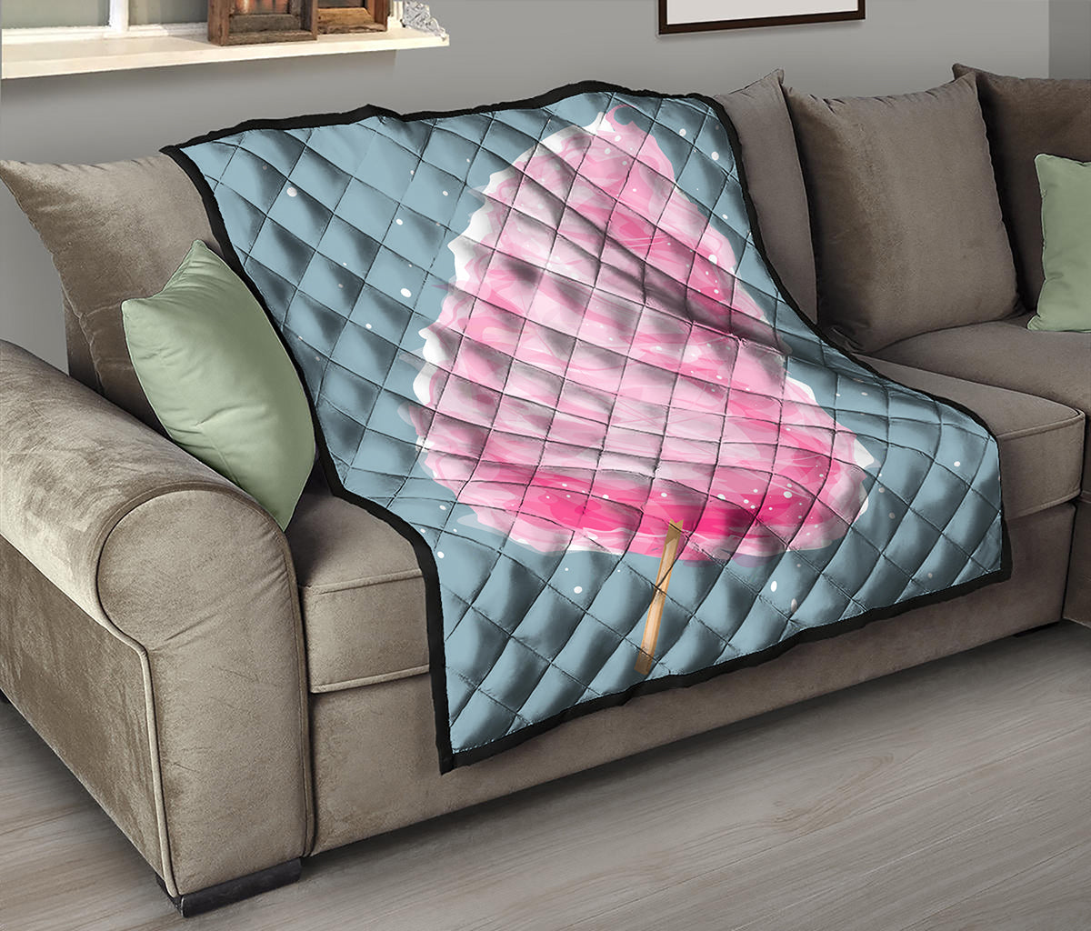 Sweet Cotton Candy Print Quilt