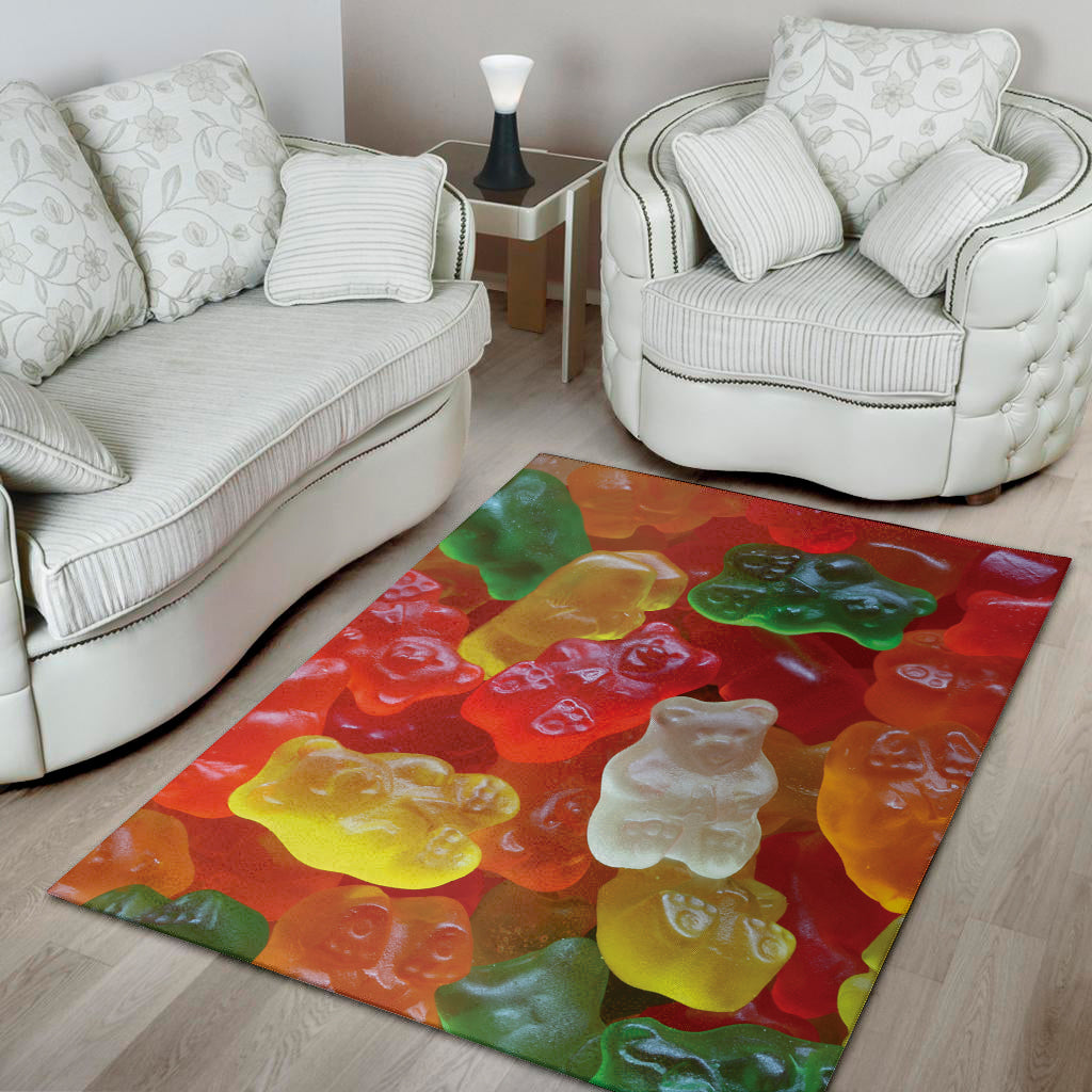 Sweet Gummy Bear Print Area Rug