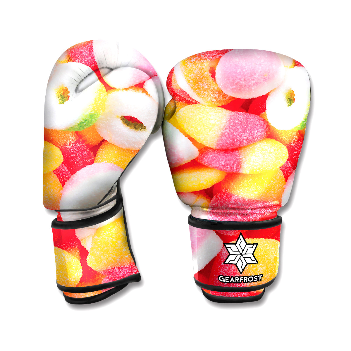 Sweet Gummy Print Boxing Gloves