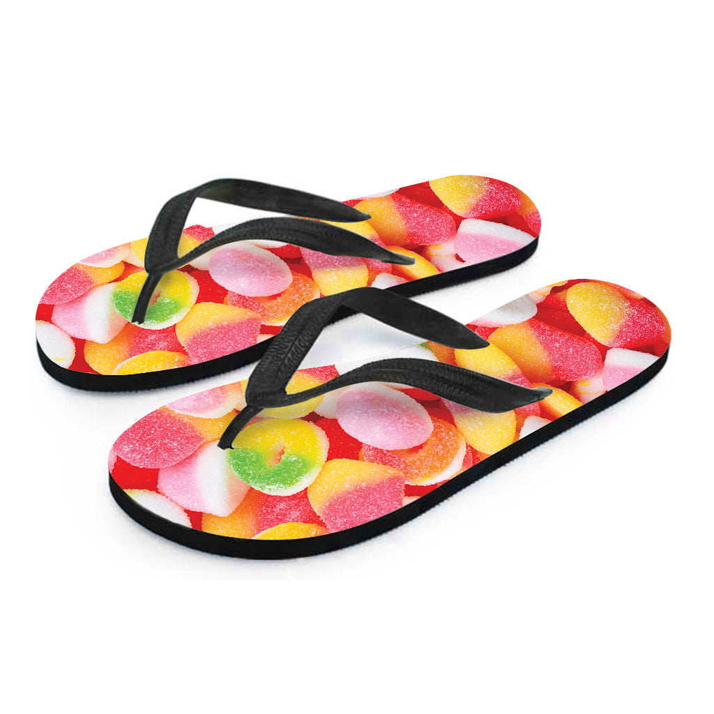 Sweet Gummy Print Flip Flops