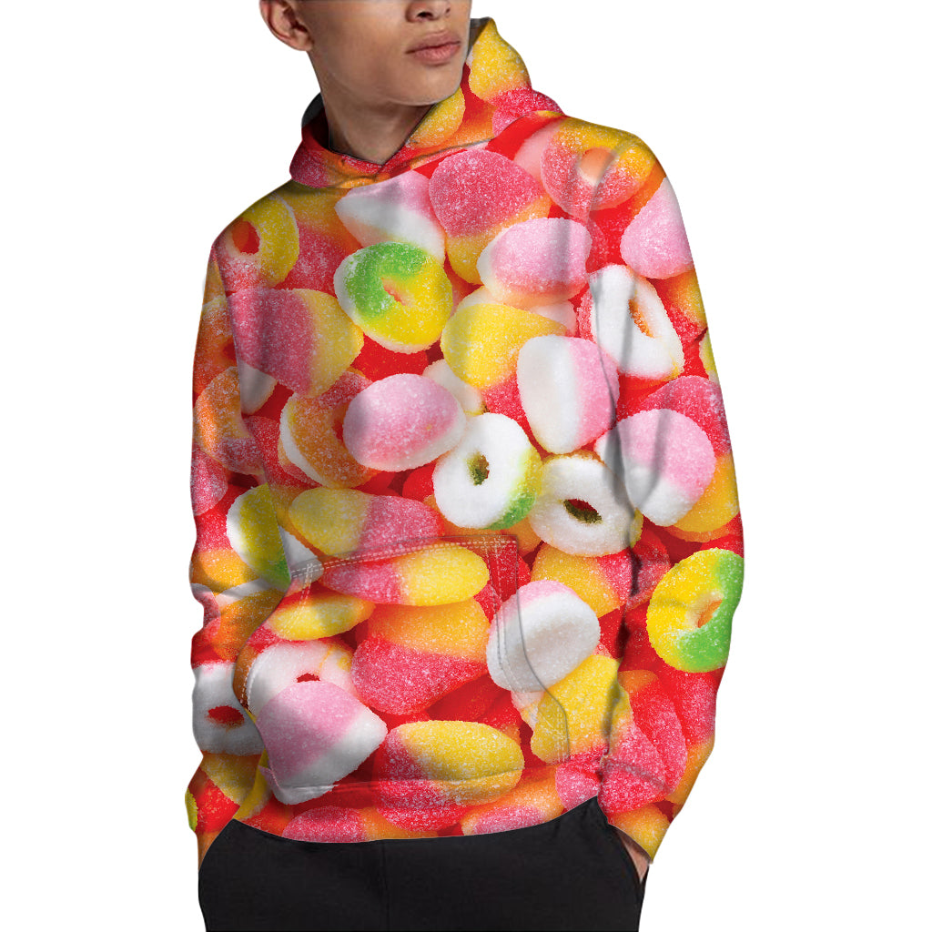 Sweet Gummy Print Pullover Hoodie