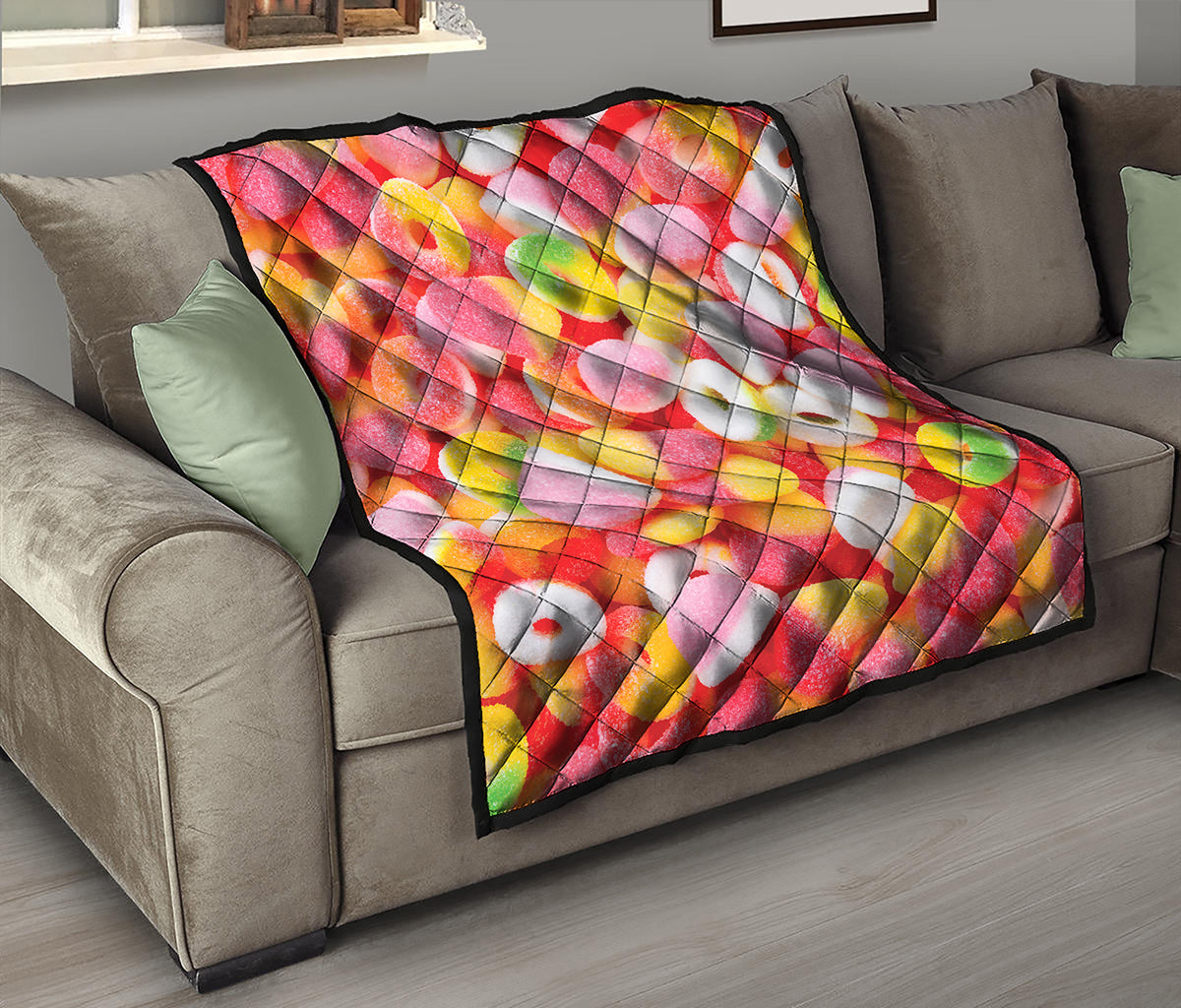 Sweet Gummy Print Quilt