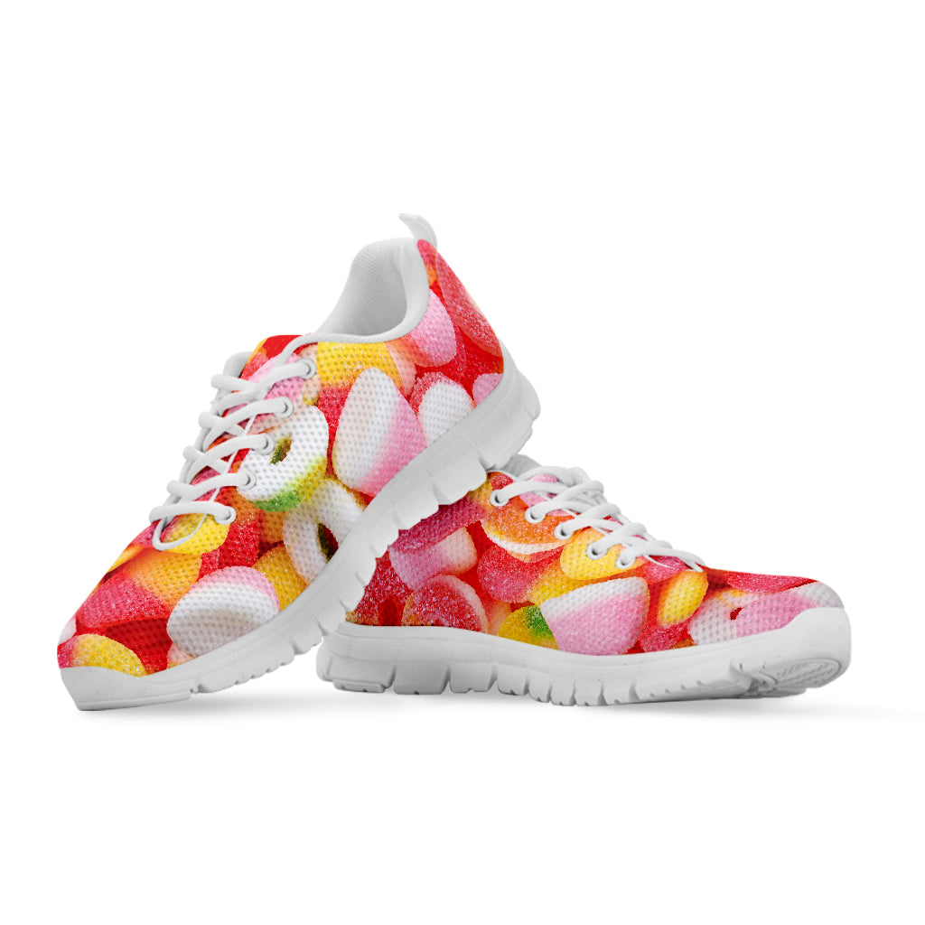 Sweet Gummy Print White Sneakers