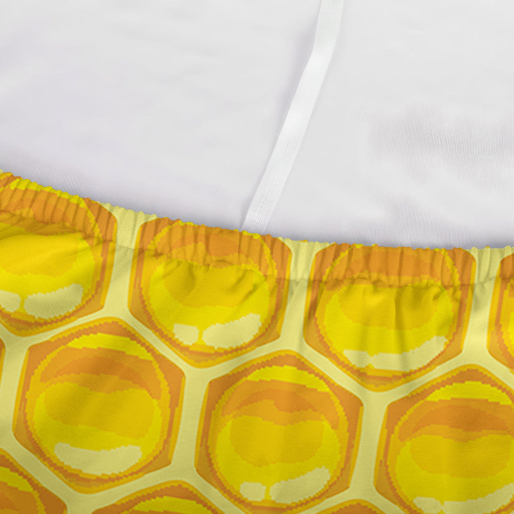 Sweet Honey Honeycomb Print Sofa Cover