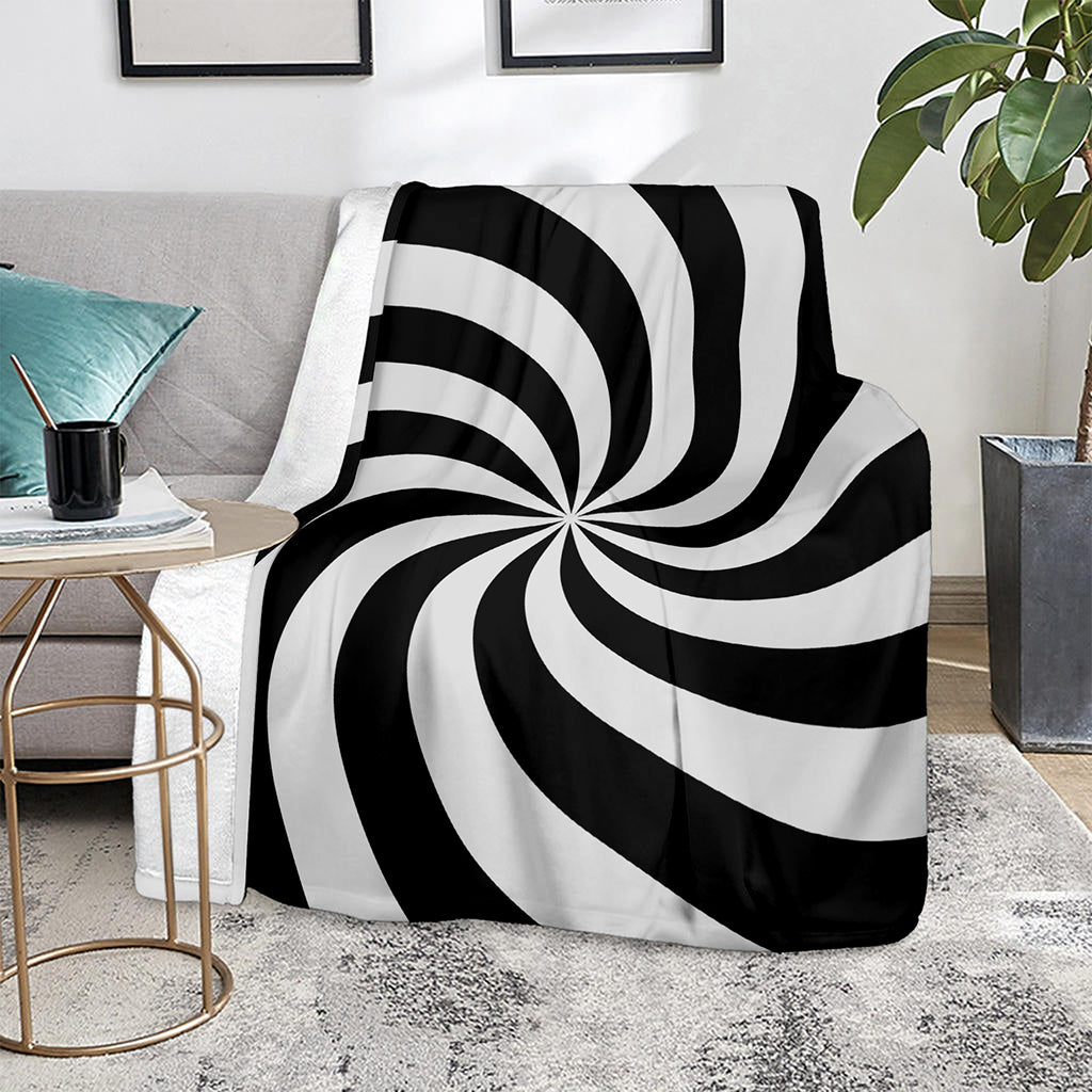 Swirl Optical Illusion Print Blanket
