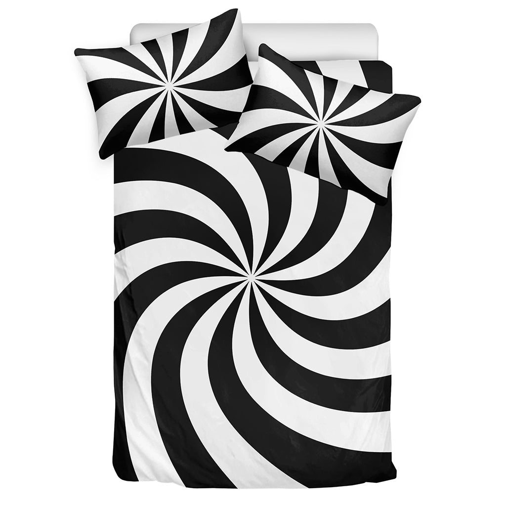 Swirl Optical Illusion Print Duvet Cover Bedding Set