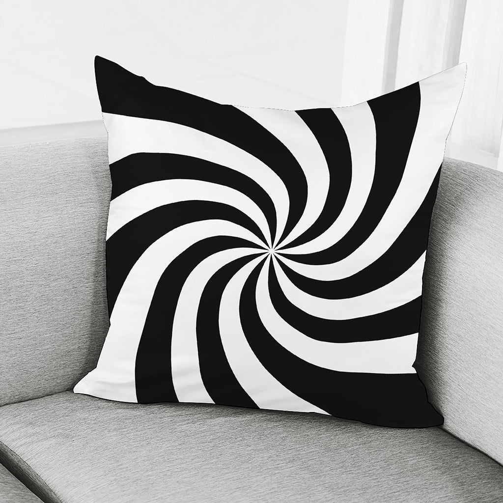 Swirl Optical Illusion Print Pillow Cover
