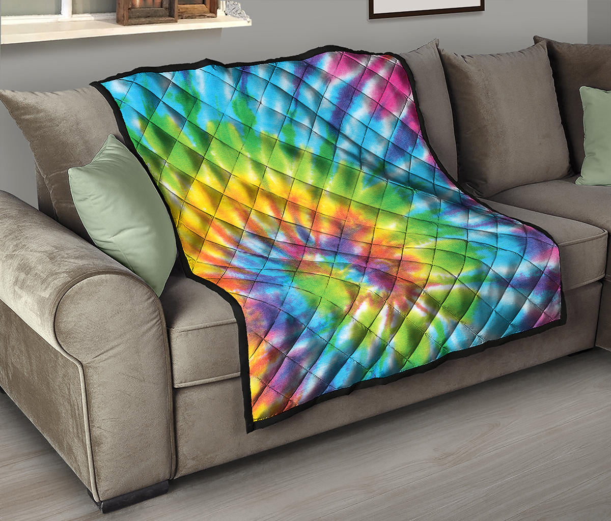 Swirl Tie Dye Print Quilt