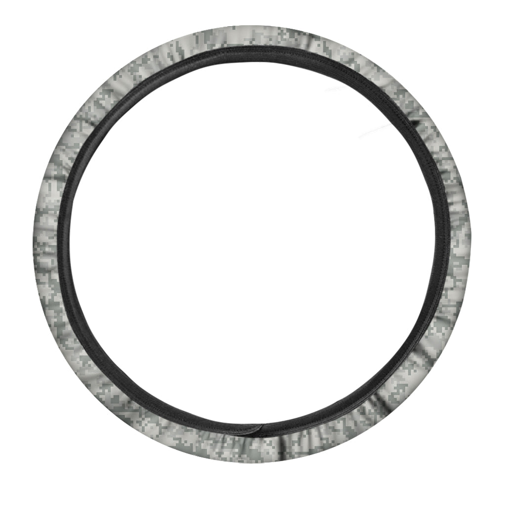 Tan Digital Camo Pattern Print Car Steering Wheel Cover