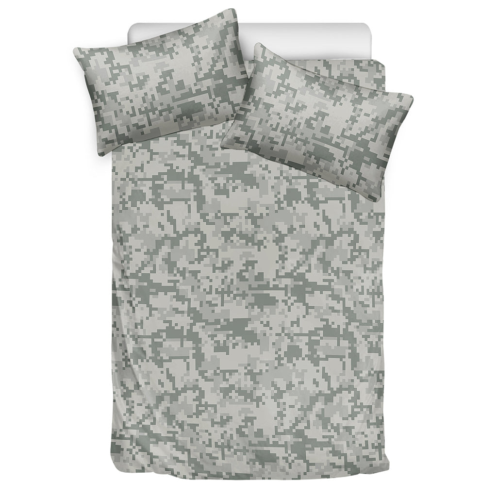 Tan Digital Camo Pattern Print Duvet Cover Bedding Set