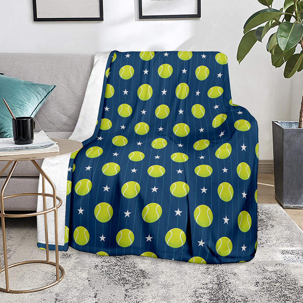 Tennis Sport Pattern Print Blanket