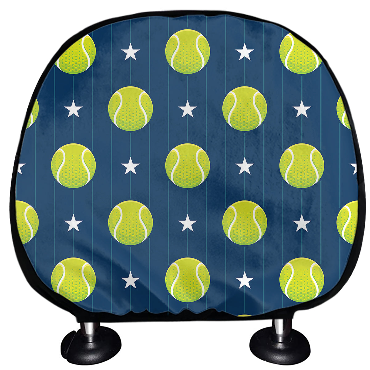 Tennis Sport Pattern Print Car Headrest Covers